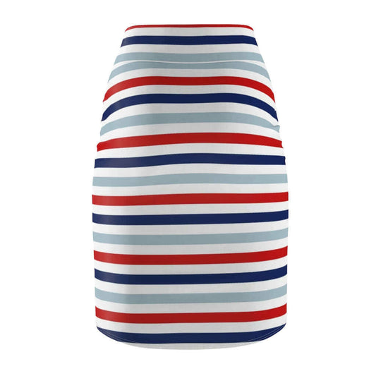 Womens Skirt, Red White and Blue Pencil Skirt, S93801