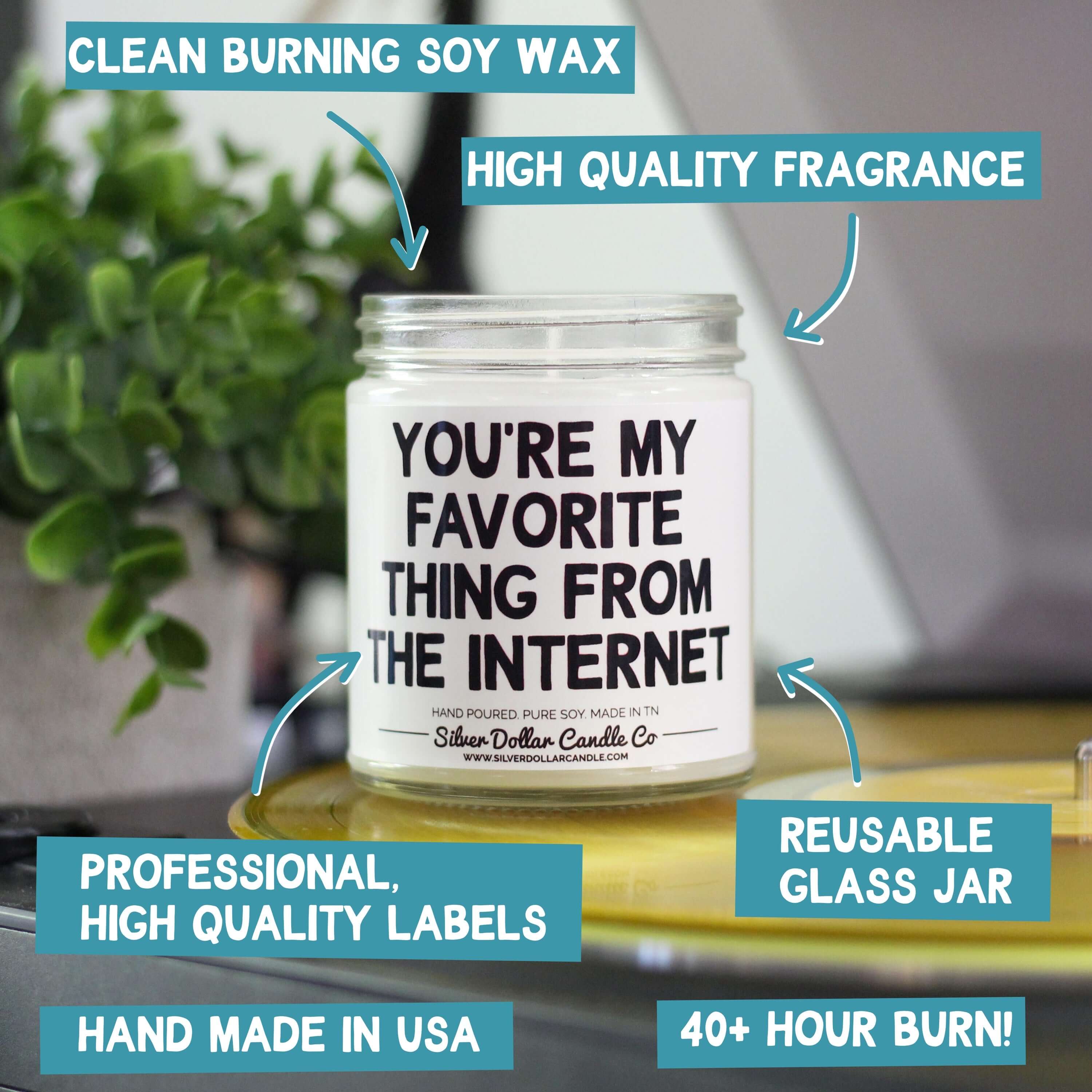 Happy Valentines Day Candle - Happy Valentine&