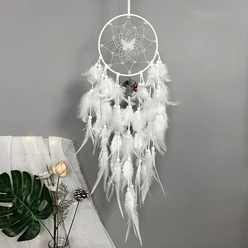 Fairy Butterfly Dream Catcher with Feathers