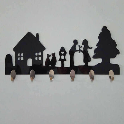 1 Set 6PC Hook Wall Stickers Decorative Home.