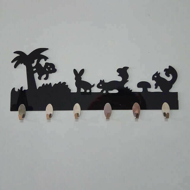 1 Set 6PC Hook Wall Stickers Decorative Home