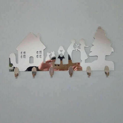 1 Set 6PC Hook Wall Stickers Decorative Home.