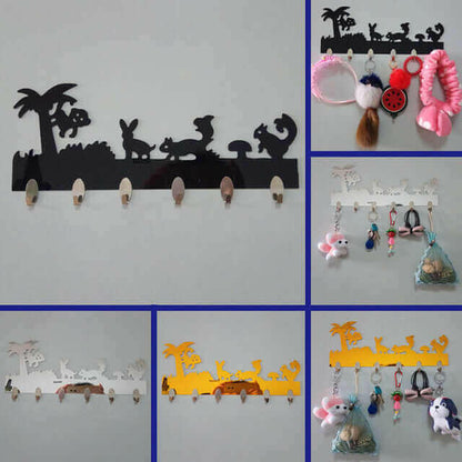 1 Set 6PC Hook Wall Stickers Decorative Home.