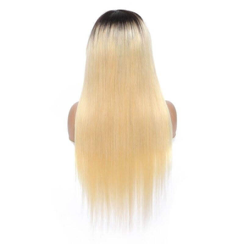 #1B/613 Straight 180% Density #613 Wig with Bang 200% Density Human