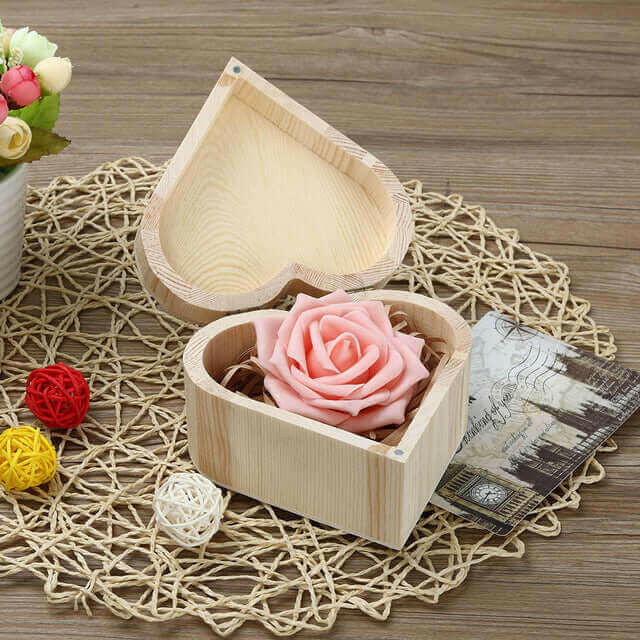 1 pc Wooden Storage Jewelry Box Portable Hexagonal.