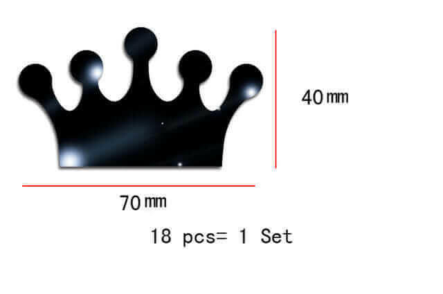 1 set (18 pieces) mirror wall sticker 3D Acrylic