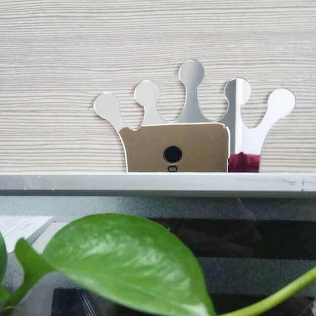 1 set (18 pieces) mirror wall sticker 3D Acrylic