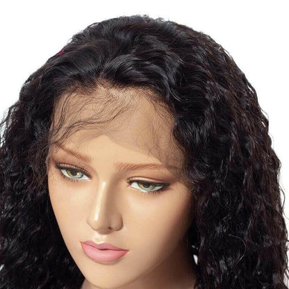 13x4 HD Transparent Lace Frontal Water Wave Human Hair Wigs 200% Densi.