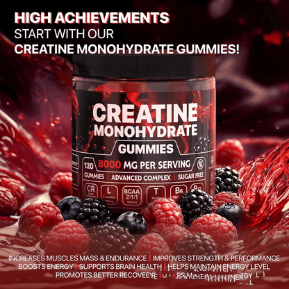 Muscle Boost Creatine Gummies – 120 Pieces