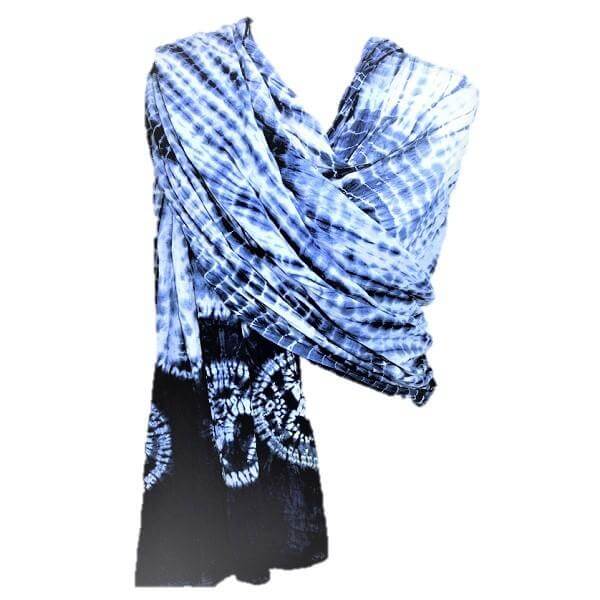 Savasana Indigo Dyed Long Scarf for mothers day gifts