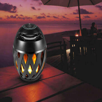 Tiki Tiki To To Outdoor LED Torch With Bluetooth Speaker.