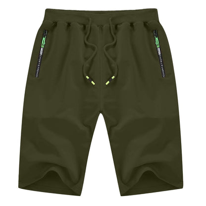 YTD Men’s Drawstring Shorts, Army Green