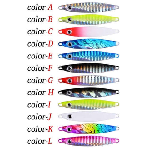 12pcs Metal Spoon Jigs Carp Fishing Lure 7g 12g 17g 22g 30g 40g