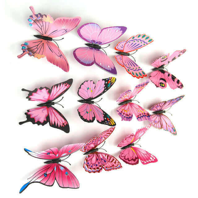 12x 3D Butterfly Wall Sticker Room Decor Decal.