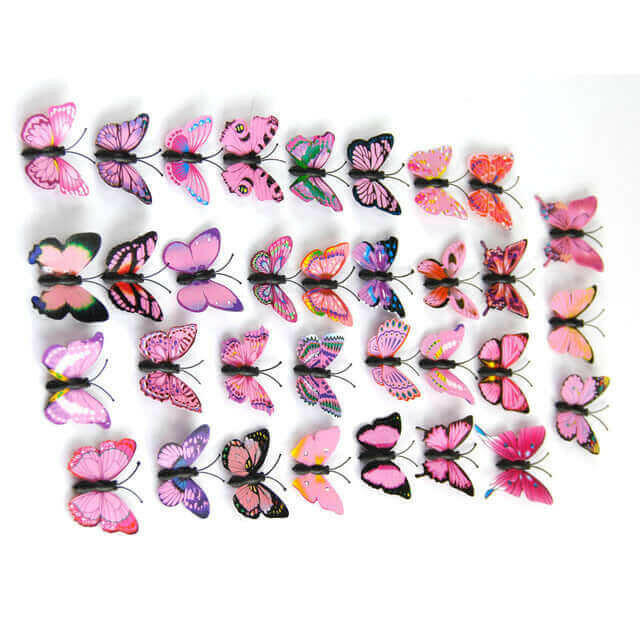 12x 3D Butterfly Wall Sticker Room Decor Decal.