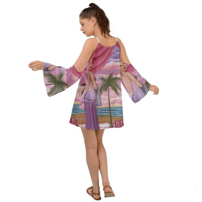 Palm Beach Melissa Kimono Sleeves Boho Dress.