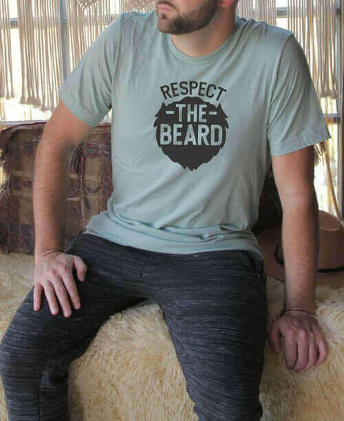 Respect the Beard Mens Tee.