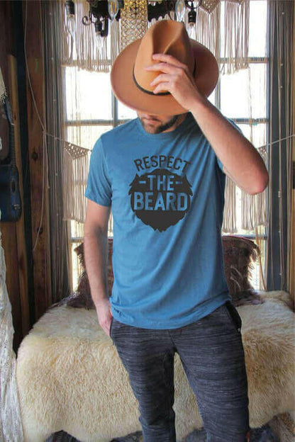 Respect the Beard Mens Tee.