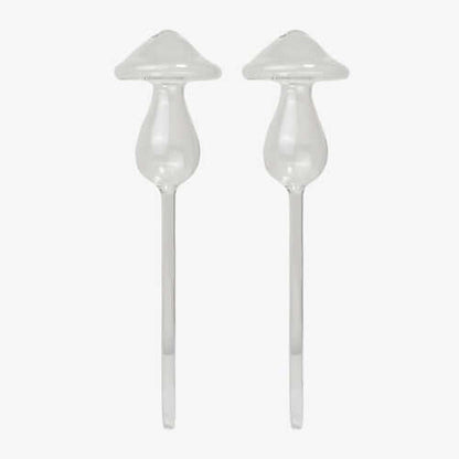 Mushroom Self-Watering Glass Planter Set
