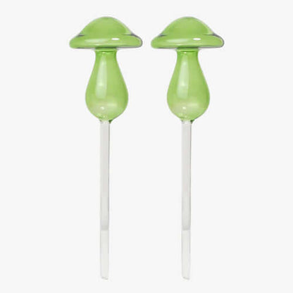 Mushroom Self-Watering Glass Planter Set