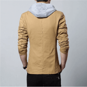 Mens Street Style Hooded Blazer.