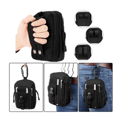 Tactical MOLLE Pouch &amp; Waist Bag for Hiking &amp; Outdoor Activities