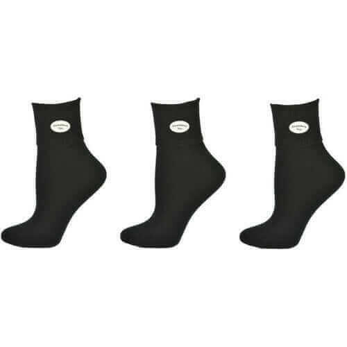 Classic Ribbed Single Cuff Pima Cotton 3 Pairs School Uniform Socks