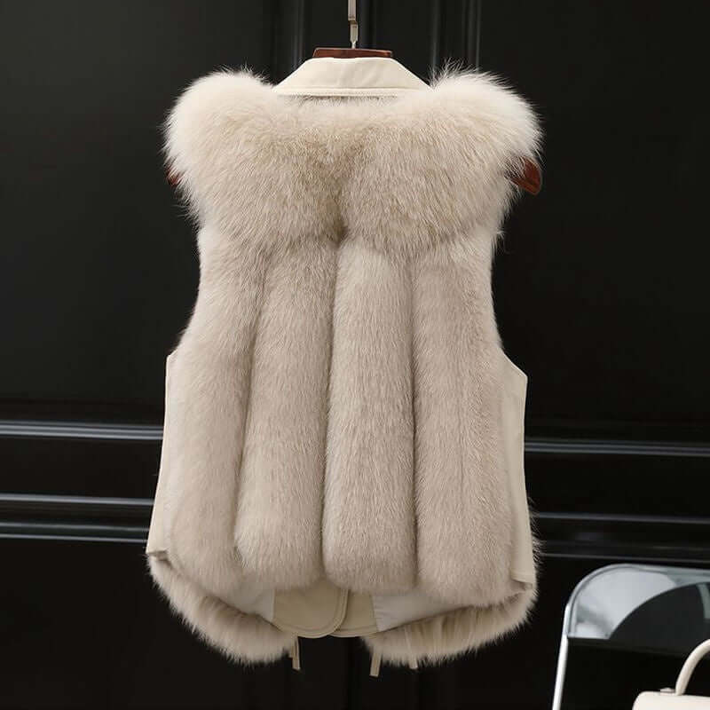 Fur Vest Short Coat Autumn And Winter New Patchwork Winter Fox Fur
