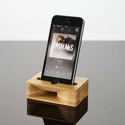 Bamboo iPhone Speaker Dock.