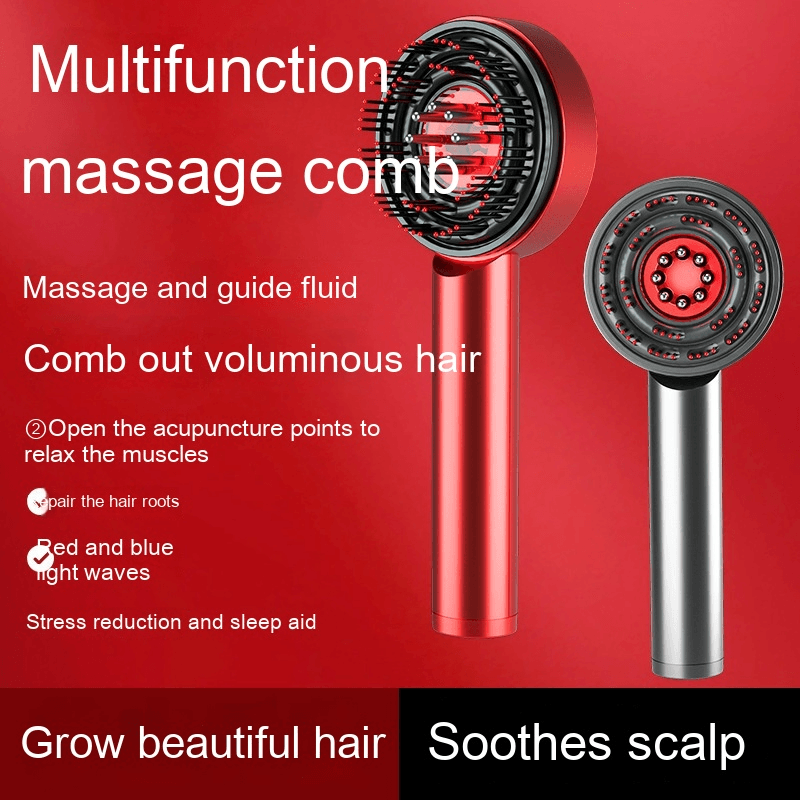 Scalp Massage Comb with Soft, Flexible Bristles