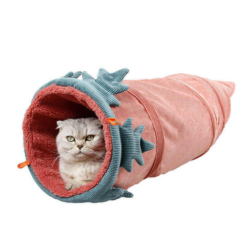 Creative Fruit Funny Pet Cat Tunnel Toys.