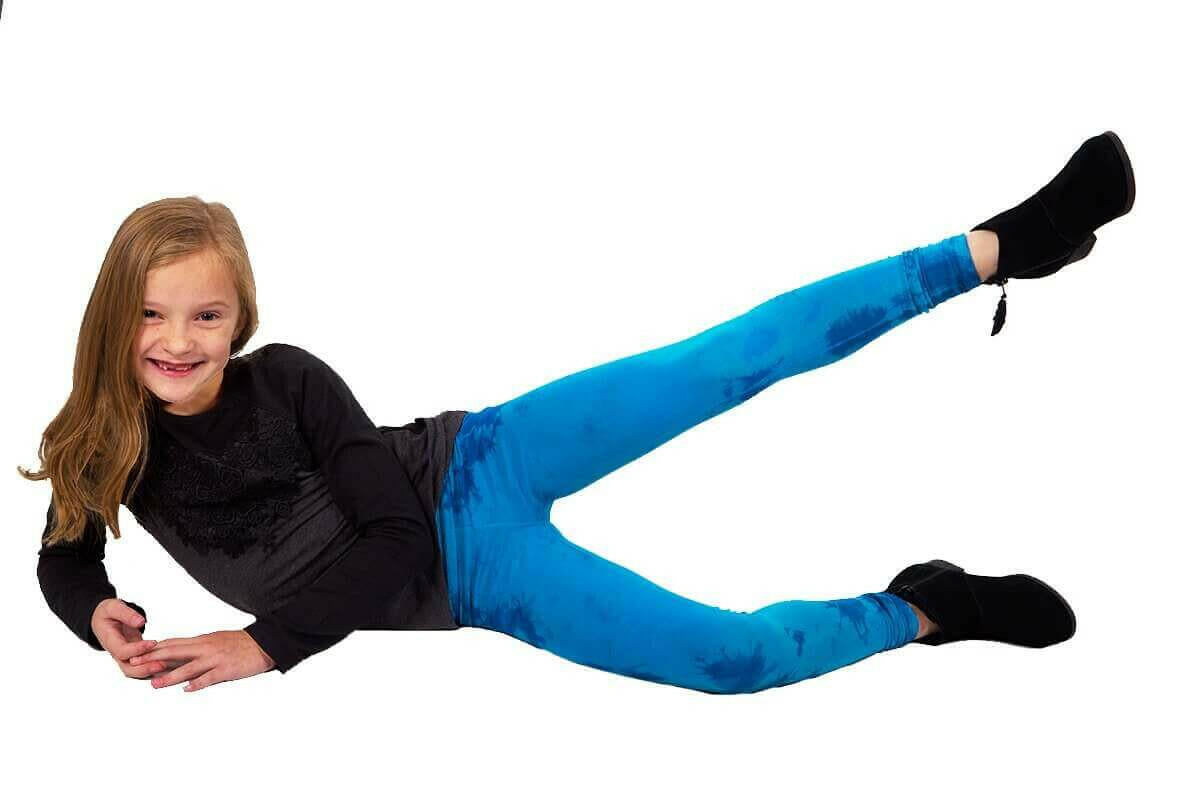 Ryanna Top + Blue Navy Tie Dye Leggings Set