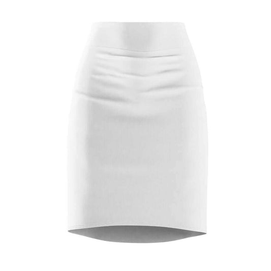 Womens Skirt, White Pencil Skirt