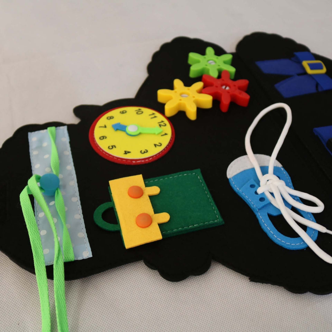 Montessori-Inspired Felt Dressing Busy Board for Kids