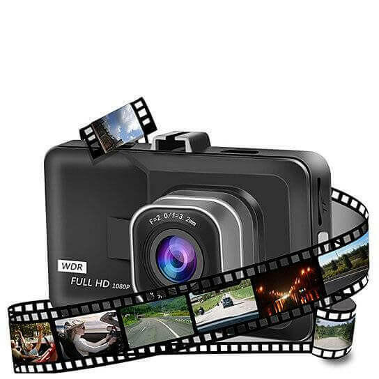 Black Box Dash Cam 1080P G-Sensor Looping Car Camera.