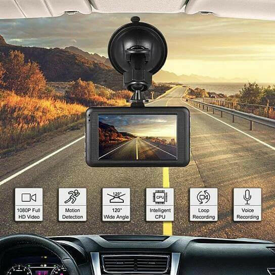 Black Box Dash Cam 1080P G-Sensor Looping Car Camera.