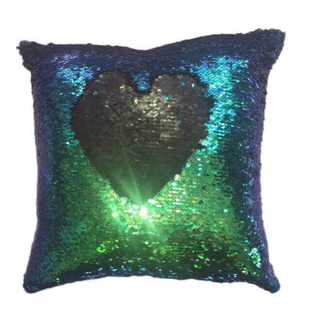 1PC Pillow case Two-sided Double Color Glitter