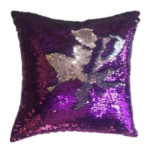 1PC Pillow case Two-sided Double Color Glitter