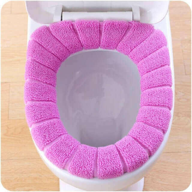 1PC Toilet mat Comfortable Velvet Coral Toilet.