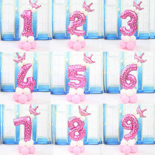 1PC number balloon Balloon Baby Shower Kids.