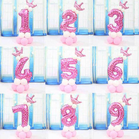 1PC number balloon Balloon Baby Shower Kids