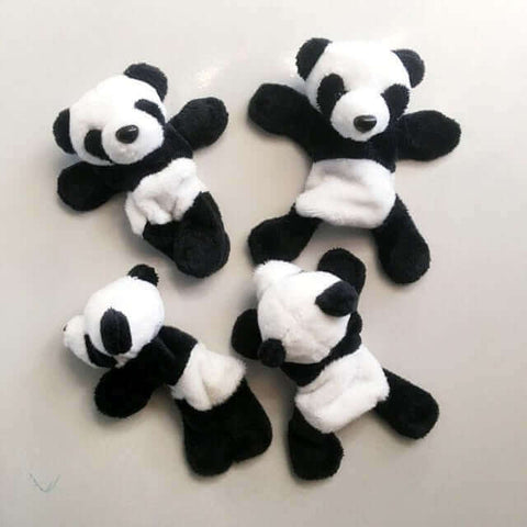 1Pc Panda Fridge Sticker Cute Soft Plush Panda
