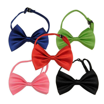 5 PCS ADJUSTABLE DOG BOW TIES (Random Colors).