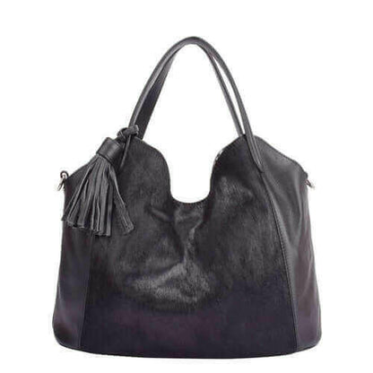 Maria Carla Woman's Fashion Luxury Leather Handbag, Smooth Leather.