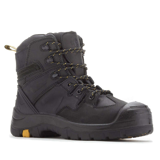 ROCKROOSTER Woodland Black 6 inch Composite Toe Leather Work Boots
