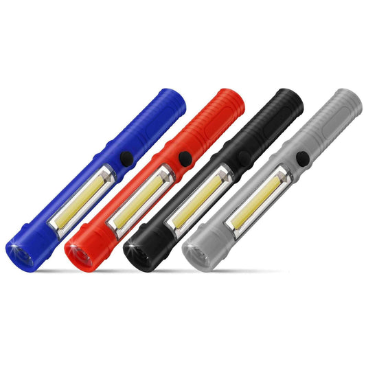 LED Pocket Flashlight with Magnetic Base & Clip.