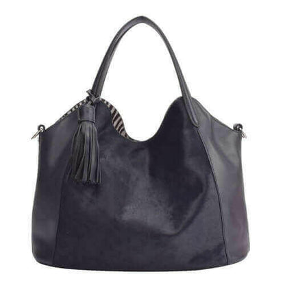 Maria Carla Woman's Fashion Luxury Leather Handbag, Smooth Leather.