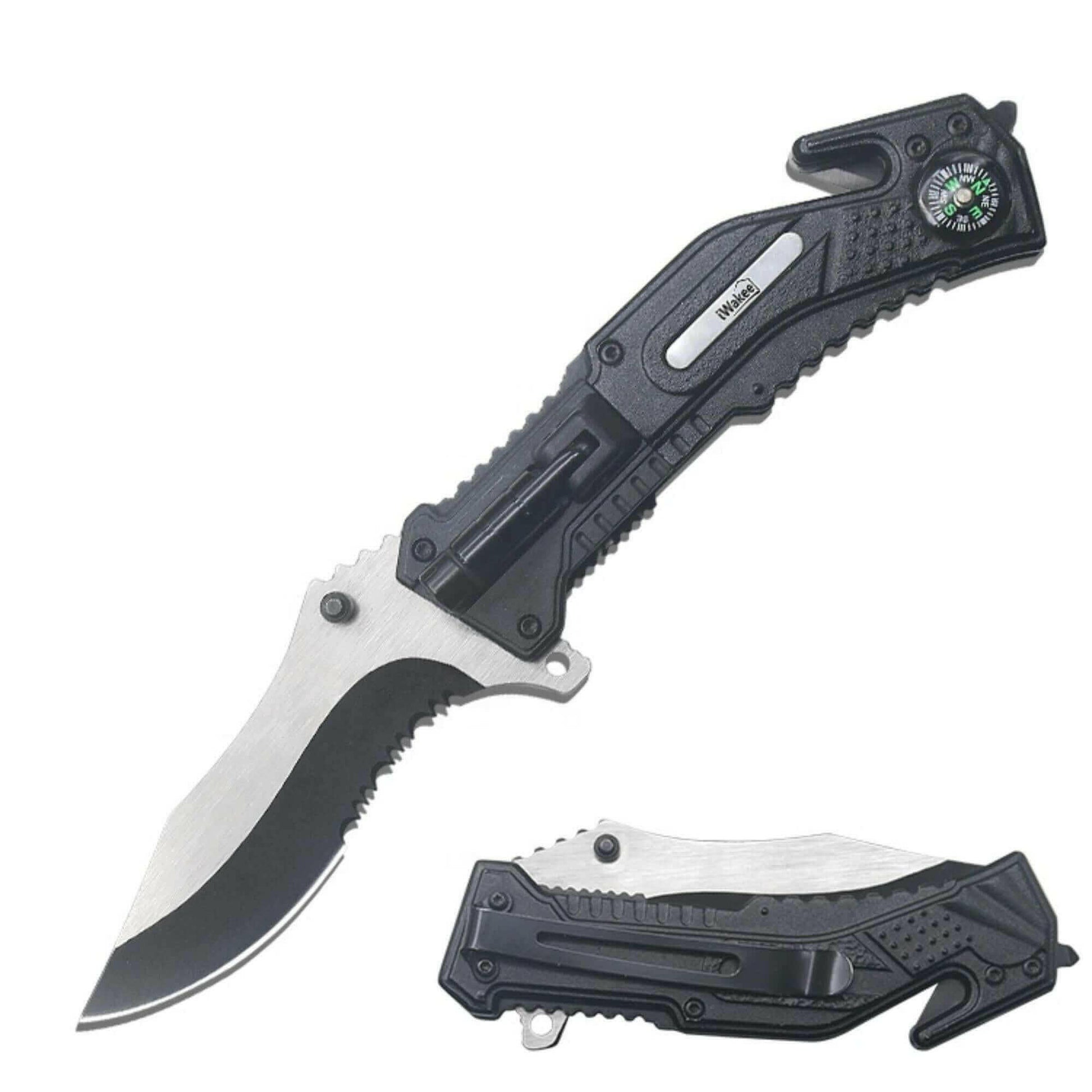 Pocket Knife with Clip Folding Knife Tactical Knife ( 5-in-1 ).