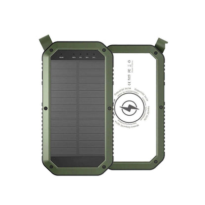 Sun Chaser Mini Solar Powered Wireless Phone Charger 10,000 mAh With.