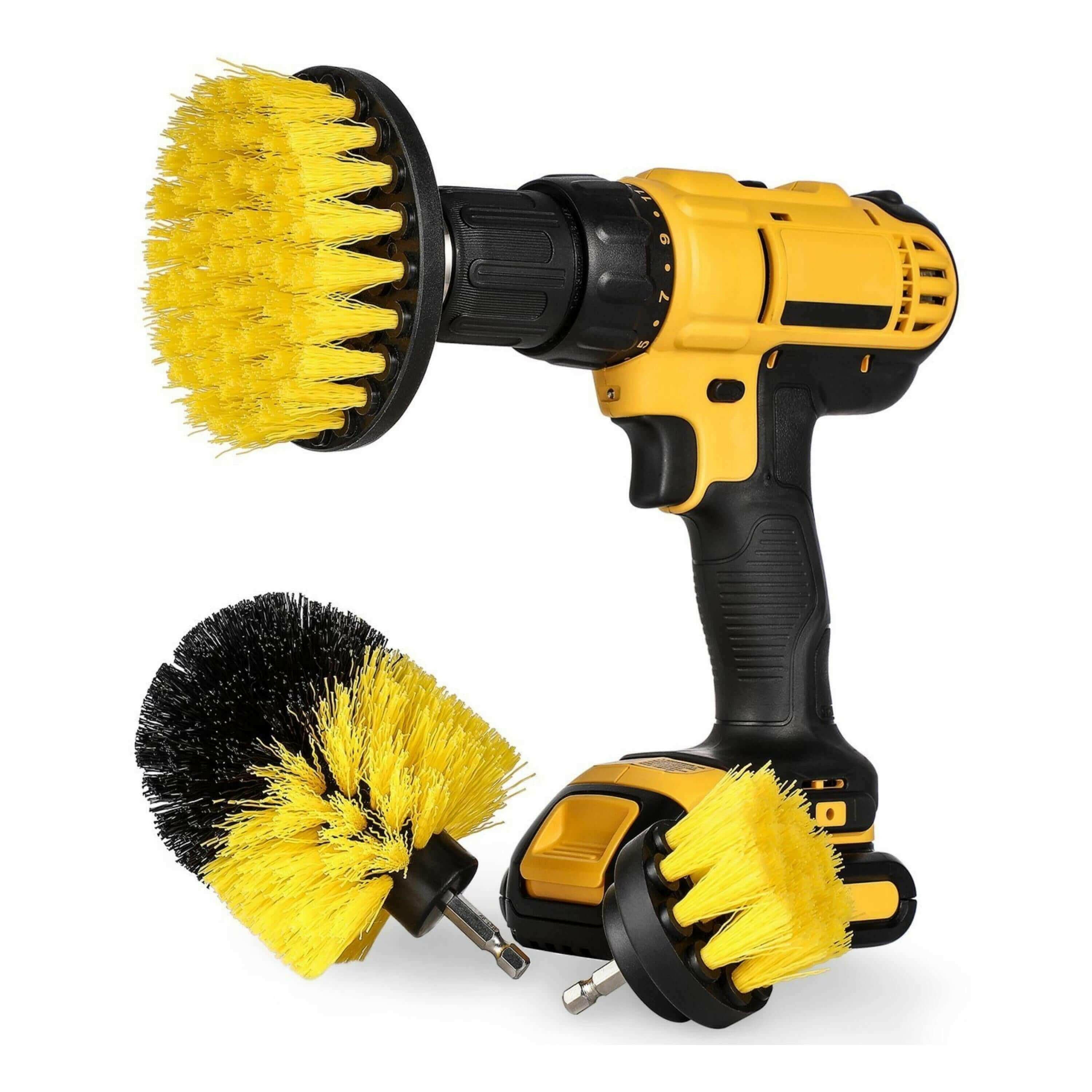 3-Piece Power Scrubber Drill Brush Set.